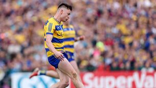 <p>Darragh Heneghan scores Roscommon's third goal during Sunday's two-point victory against Galway at King and Moffatt Dr. Hyde Park. Picture: INPHO/James Crombie </p>