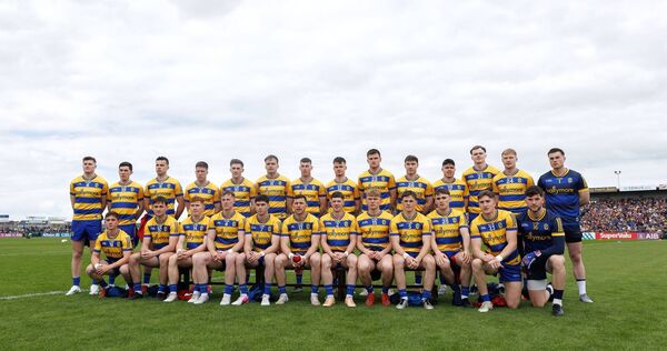 The Roscommon senior football panel ahead of Sunday afternoon's Connacht SFC final against Galway at King and Moffatt Dr. Hyde Park. Picture: INPHO/James Crombie 