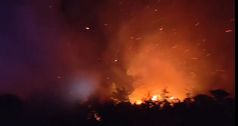 Gorse fire breaks out in Kilternan at foothills of Dublin mountains