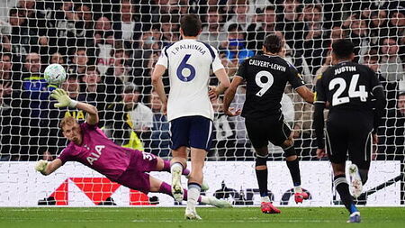 Tottenham two points above relegation zone after being held at home by Leeds
