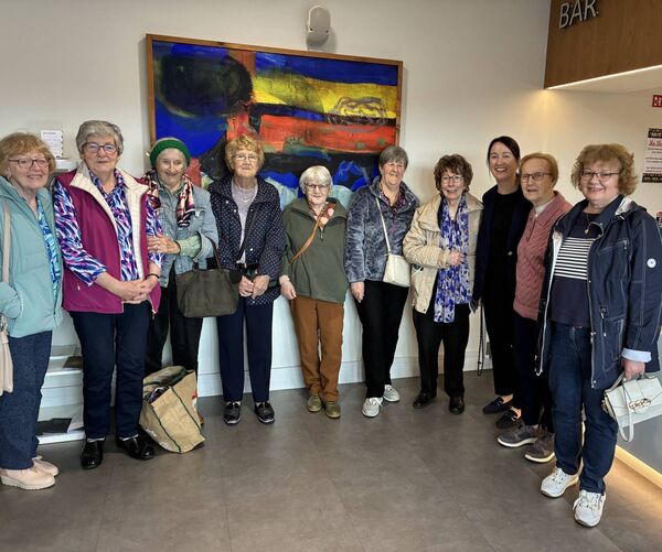 ‘Stories in the Making’ by Kathy Raftery featured at Roscommon Arts Centre as part of the Bealtaine Festival. The film was supported by Roscommon County Council’s Slow Art Bursary. The film featured the knitting and crochet group from the Ballinlough–Granlahan Active Retirement Association. Members of the group was pictured here with Kathy. 