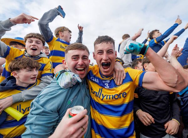 Roscommon defender, Caelim Keogh, celebrates with supporters after the Rossies' famous two-point victory against Galway at King and Moffatt Dr. Hyde Park. Picture: INPHO/James Crombie Roscommon defender, Caelim Keogh, celebrates with supporters after the Rossies' famous two-point victory against Galway at King and Moffatt Dr. Hyde Park. Picture: INPHO/James Crombie