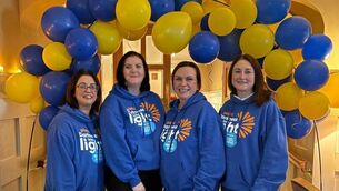 <p>Some of the Strokestown Darkness Into Light team prior to the walk last weekend. Pic: Courtesy Strokestown Darkness Into Light</p>