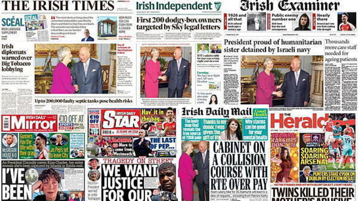 What the papers say: Tuesday's front pages