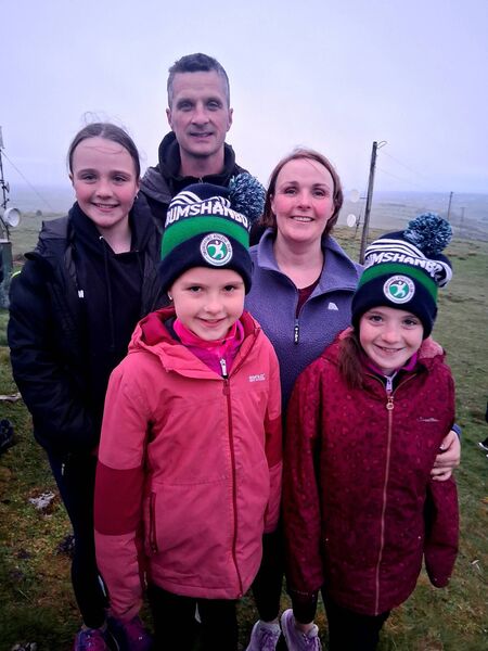 Aaron and Edel McMorrow, Keadue pictured with their children Sophie, Ellie and Kate took part in the Dawn Sheemore Climb on Saturday last in aid of North West Stop. Pic: Noreen Gaffney Aaron and Edel McMorrow, Keadue pictured with their children Sophie, Ellie and Kate took part in the Dawn Sheemore Climb on Saturday last in aid of North West Stop. Pic: Noreen Gaffney