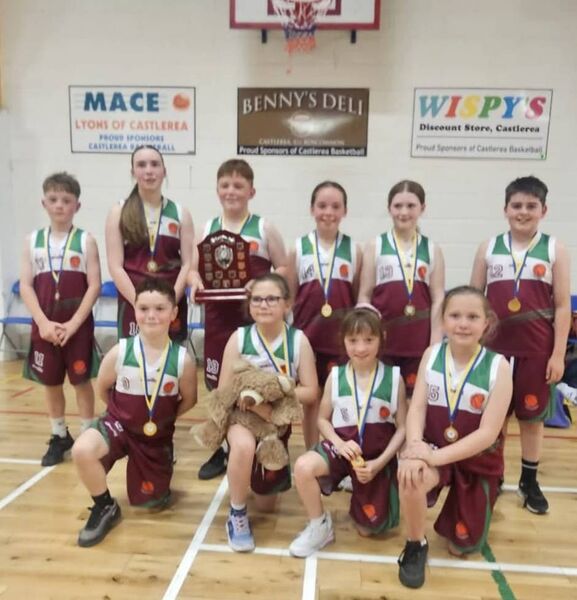 The team from Cloonbonniffe NS, Castlerea won the Roscommon B Primary Schools' Two Teacher Basketball Final at The Hub last week. The team from Cloonbonniffe NS, Castlerea won the Roscommon B Primary Schools' Two Teacher Basketball Final at The Hub last week.