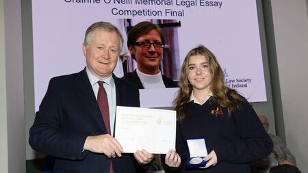 Roscommon student wins award in Law Society essay competition