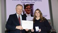 Roscommon student wins award in Law Society essay competition 
