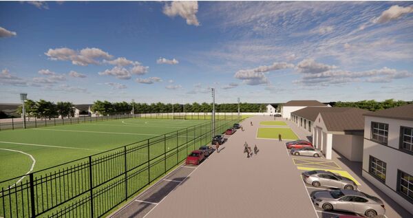 The €400,000 project will deliver a GAA-standard synthetic surface with dual football and soccer markings. The €400,000 project will deliver a GAA-standard synthetic surface with dual football and soccer markings.