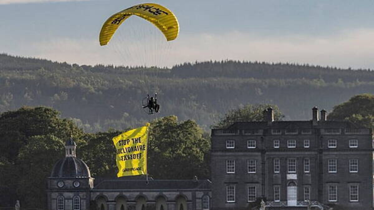 Protest in Kilkenny over US billionaire investment in Waterford Airport
