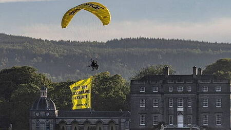 Protest in Kilkenny over US billionaire investment in Waterford Airport