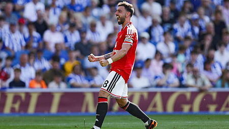 Bruno Fernandes breaks record as Man Utd drop Brighton into Conference League
