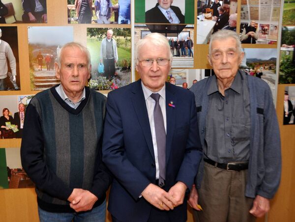 Michael Moran, Jimmy Lennon, and James Lynam at a special celebration in St. Ronan’s Hall, Keadue marking 20 years of the Drumboylan/Keadue Rural Men’s Group. Pic: Liam Reynolds Michael Moran, Jimmy Lennon, and James Lynam at a special celebration in St. Ronan’s Hall, Keadue marking 20 years of the Drumboylan/Keadue Rural Men’s Group. Pic: Liam Reynolds