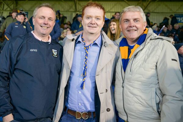 Paul Carthy, Ollie Brennan and Seamus Carthy supporting the Roscommon U-20 team at FBD Semple Stadium, Thurles. Pic: Breda Durr Paul Carthy, Ollie Brennan and Seamus Carthy supporting the Roscommon U-20 team at FBD Semple Stadium, Thurles. Pic: Breda Durr