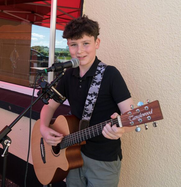 John Carty from Ballinameen was busy entertaining the crowd at a fundraiser in memory of the late Rita Sharkey at the Four Provinces, Rathallen, Boyle last weekend. Pic: Gerry Faughnan John Carty from Ballinameen was busy entertaining the crowd at a fundraiser in memory of the late Rita Sharkey at the Four Provinces, Rathallen, Boyle last weekend. Pic: Gerry Faughnan