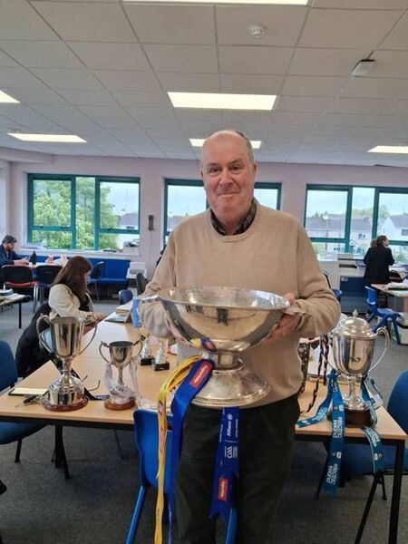 A proud Galway man in Boyle holding the Nestor Cup. Frank Colohan, a native of Ballinasloe, deputy principal at Abbey Community College, Boyle, with the Connacht cups won by Roscommon teams as the cups were brought on a tour of schools in the county. A proud Galway man in Boyle holding the Nestor Cup. Frank Colohan, a native of Ballinasloe, deputy principal at Abbey Community College, Boyle, with the Connacht cups won by Roscommon teams as the cups were brought on a tour of schools in the county.