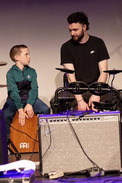Showcasing talent at a Music Generation Roscommon event at Roscommon Arts Centre last weekend. Pic: Brian Farrell 