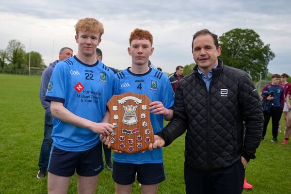 James Casserly, Joseph Durr, and Michael Cryan at Nash Park, Frenchpark where Western Gaels defeated Boyle in the Division 3 League Final. Pic. Breda Durr 
