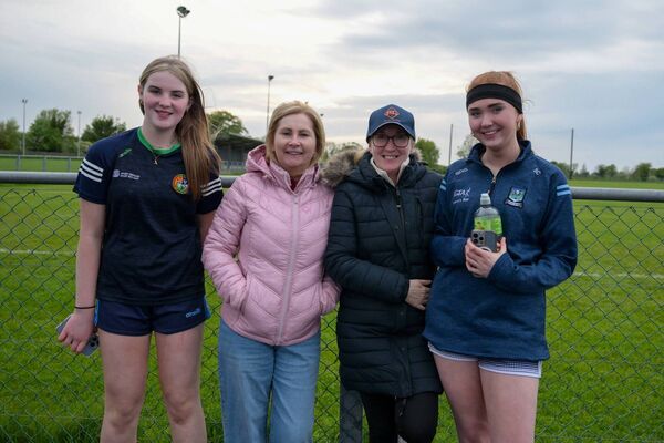 Clodagh Cummins, Marie Hannon, Tina and Sophie Cahill supporting Western Gaels at the Western Gaels v Boyle Division League 3 Final at Nash Park, Frenchpark last week. Pic: Breda Durr Clodagh Cummins, Marie Hannon, Tina and Sophie Cahill supporting Western Gaels at the Western Gaels v Boyle Division League 3 Final at Nash Park, Frenchpark last week. Pic: Breda Durr