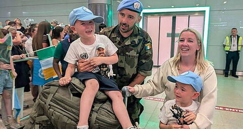 Irish peacekeepers return from Lebanon
