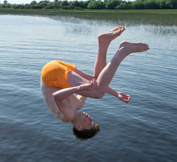 Head over heels for the hot weather in Ballyleague yesterday! Head over heels for the hot weather in Ballyleague yesterday!