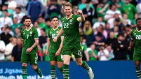 Captain Nathan Collins’ header gives Ireland victory over Qatar