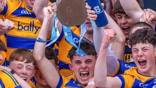 <p>Roscommon captain Tadgh Fallon lifts the Tom Kilcoyne Cup to confirm his side as Connacht minor football champions in Tuam Stadium earlier this month. Picture: INPHO/Tom O’Hanlon</p> <p>Roscommon captain Tadgh Fallon lifts the Tom Kilcoyne Cup to confirm his side as Connacht minor football champions in Tuam Stadium earlier this month. Picture: INPHO/Tom O’Hanlon</p>
