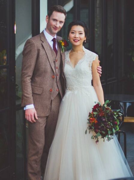 Eoin and Jenny on their wedding day.