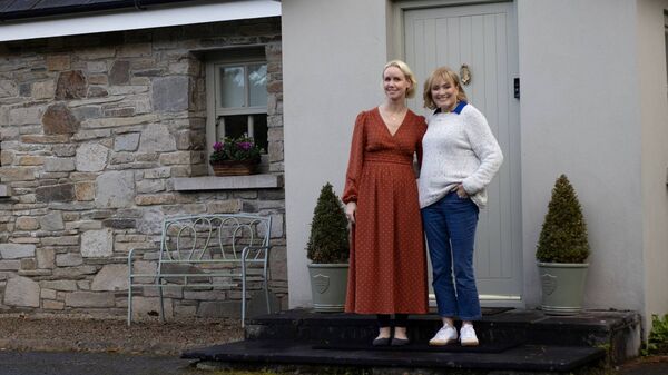 Mary Kennedy with Anne Marie Staunton in Monasteraden.Pic: TG4 Mary Kennedy with Anne Marie Staunton in Monasteraden.Pic: TG4