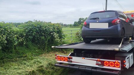 Driver arrested after turning back from checkpoint