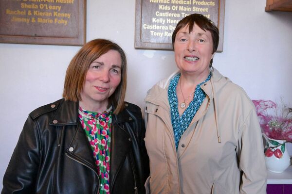Mary Murray and Bridie Ryan pictured recently at the Castlerea Community Choir's summer performance at the Trinity Arts Centre, Castlerea. Pic: Breda Durr Mary Murray and Bridie Ryan pictured recently at the Castlerea Community Choir's summer performance at the Trinity Arts Centre, Castlerea. Pic: Breda Durr