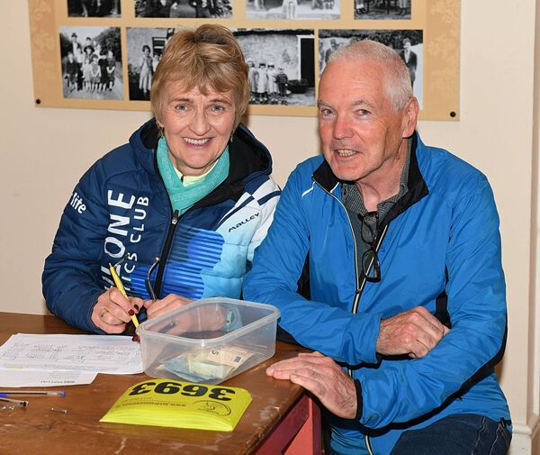 Maureen Kelly, Dysart and Peadar Molloy, Clonown, pictured at the recent Athlone 10-Mile Run in Clonown. Pic: Gerard O’Loughlin Maureen Kelly, Dysart and Peadar Molloy, Clonown, pictured at the recent Athlone 10-Mile Run in Clonown. Pic: Gerard O’Loughlin