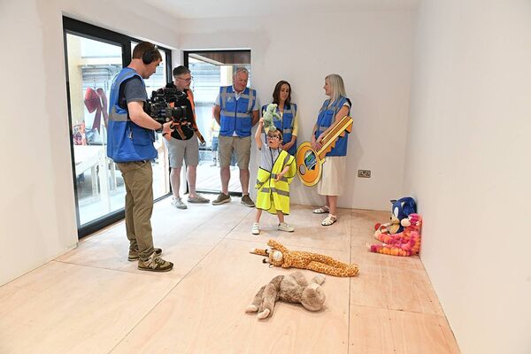 A camera crew from Waka Productions were on hand to capture the handing over of the keys of a €65,000 garden room at Lidan for a documentary that will be aired in the autumn. Vanessa Moules from Aughrim in County Wicklow was the lucky winner of the €65,000 garden room in the recent Roscommon Community Athletics Track fundraiser, Picture shows young Luca, pictured here with his mother Vanessa Moules and Damien Gilligan with Chris Ball, CFO Lidan and Goretti Dwyer representing Roscommon Community Athletics Track. Pic: Gerard O’Loughlin A camera crew from Waka Productions were on hand to capture the handing over of the keys of a €65,000 garden room at Lidan for a documentary that will be aired in the autumn. Vanessa Moules from Aughrim in County Wicklow was the lucky winner of the €65,000 garden room in the recent Roscommon Community Athletics Track fundraiser, Picture shows young Luca, pictured here with his mother Vanessa Moules and Damien Gilligan with Chris Ball, CFO Lidan and Goretti Dwyer representing Roscommon Community Athletics Track. Pic: Gerard O’Loughlin