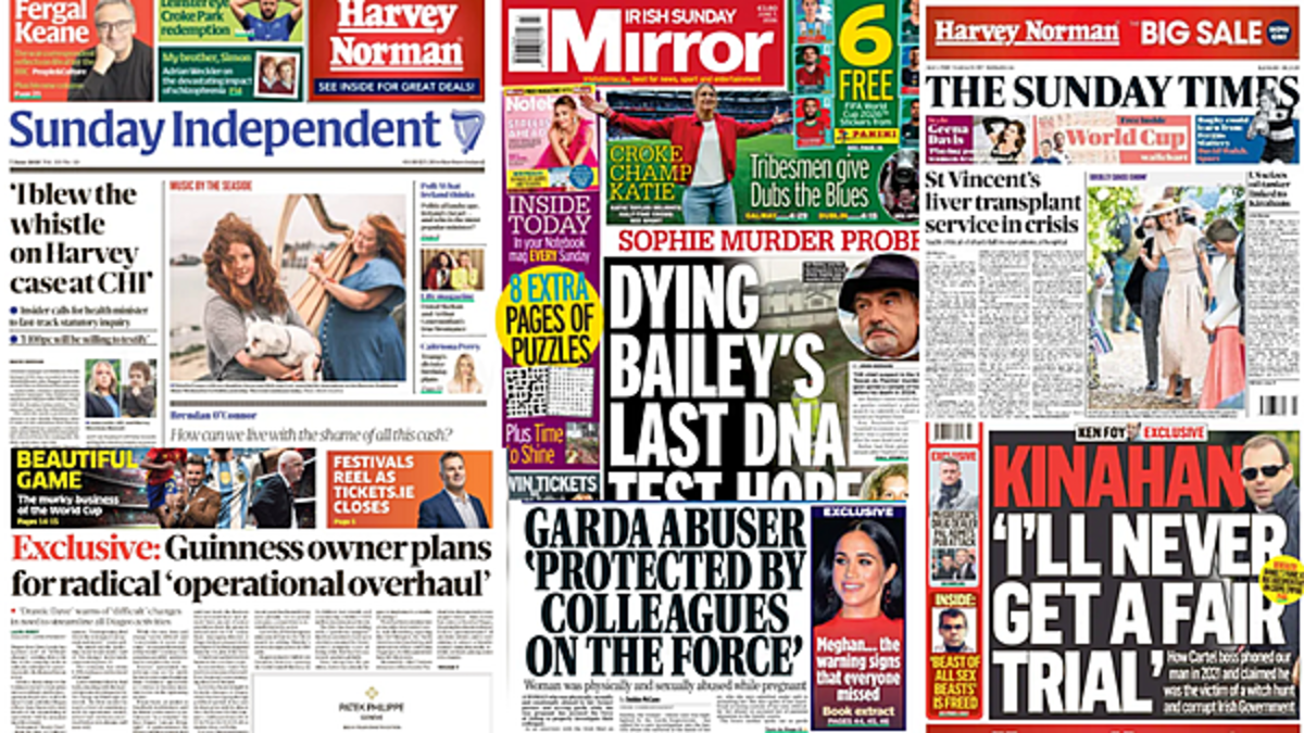 What the papers say: Sunday's front pages