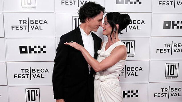Katy Perry and Justin Trudeau look loved up as they make red carpet debut