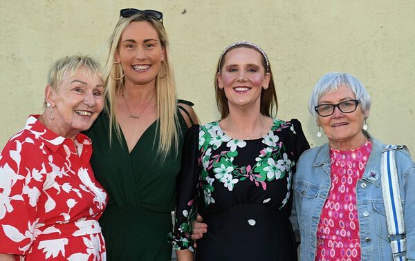 Catherine Beirne, Kylie Beirne, Fiona Scott and Eileen Burke, Tulsk pictured at the Tulsk Hooley to mark the opening of Tulsk GAA Club’s new training pitch and other facilities. Pic: Gerard O’Loughlin Catherine Beirne, Kylie Beirne, Fiona Scott and Eileen Burke, Tulsk pictured at the Tulsk Hooley to mark the opening of Tulsk GAA Club’s new training pitch and other facilities. Pic: Gerard O’Loughlin