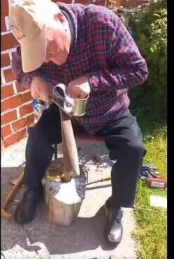 The late Tom Stokes - a gifted tinsmith.