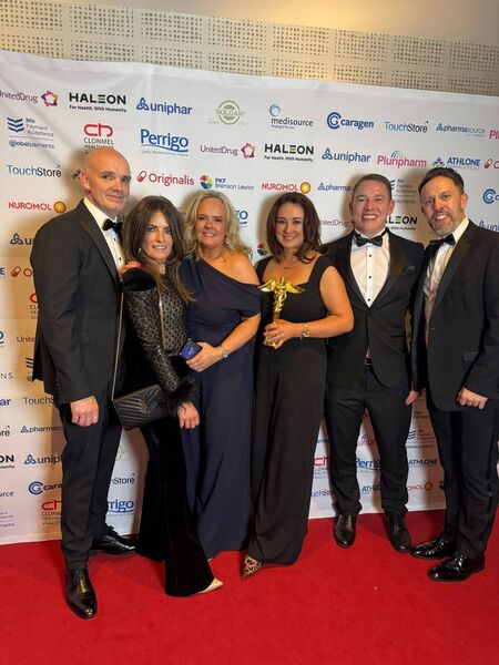 Some of the award winning team at Brogan's Chemco Pharmacy - Christopher O'Grady, Rachel Sheeran, Katrina Owens, Mairead McKeon and Peter McKenna