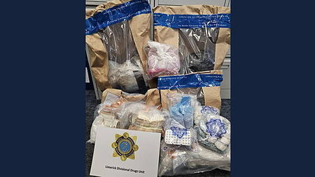 Man (20s) arrested after almost €1 million in cash and drugs seized in Limerick