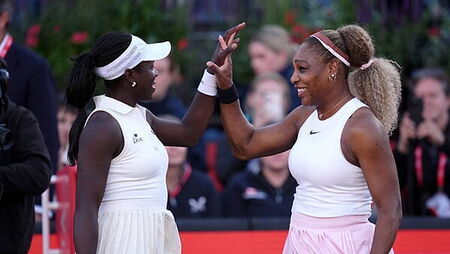 Serena Williams’ doubles comeback cut short by Victoria Mboko knee injury