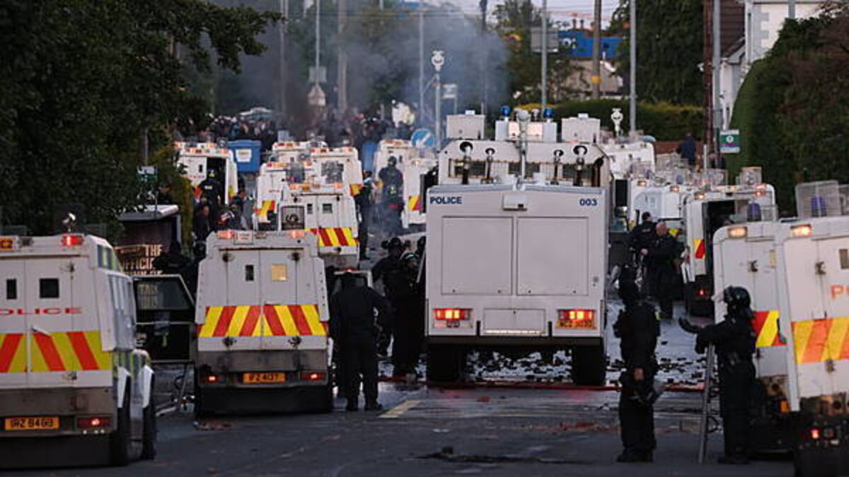 ‘Much calmer’ night in Northern Ireland as disorder reduces after knife attack