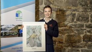 <p>Abigail O’Brien, The Mercy College, Roscommon, is pictured at the Green-Schools Secondary Water Conference and Awards in Dublin. Pic: Conor Healy / Picture It Photography</p>