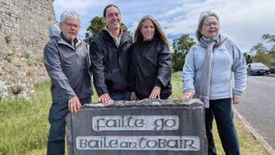 <p>Richard, Diane, Josh and Sharyn Fallon, descendants of the Fallon family pictured on a visit to Ballintubber. Their ancestors left the area in 1837 and settled in Minnesota. </p> <p>Richard, Diane, Josh and Sharyn Fallon, descendants of the Fallon family pictured on a visit to Ballintubber. Their ancestors left the area in 1837 and settled in Minnesota. </p>