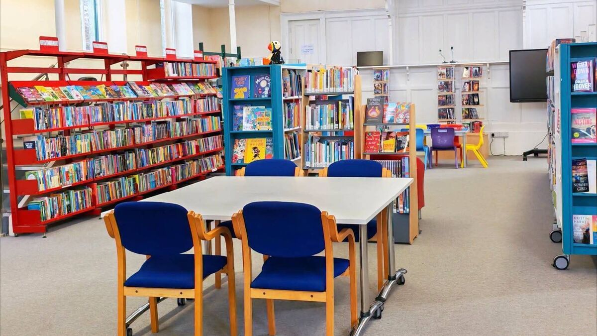 Temporary library in former courthouse now open