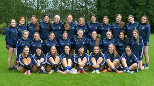 <p>The Roscommon U-16 ladies' football panel, pictured at training in Roscommon Community College, that will meet Armagh in this evening's All-Ireland B semi-final at Kingspan Breffni. Pictures: Gerard O'Loughlin</p>