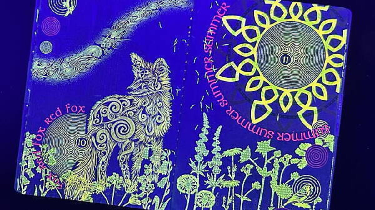 New UV artwork in Irish passport with increased security
