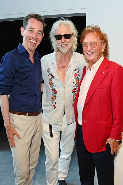 Ryan Tubridy, Sir Bob Geldof and Sean Mulryan attend the official opening of the Mulryan Gallery at Embassy Gardens in London on Thursday, England. Pic: Dave Benett Ryan Tubridy, Sir Bob Geldof and Sean Mulryan attend the official opening of the Mulryan Gallery at Embassy Gardens in London on Thursday, England. Pic: Dave Benett