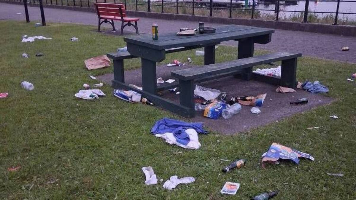 Outrage over littering at County Roscommon amenity area
