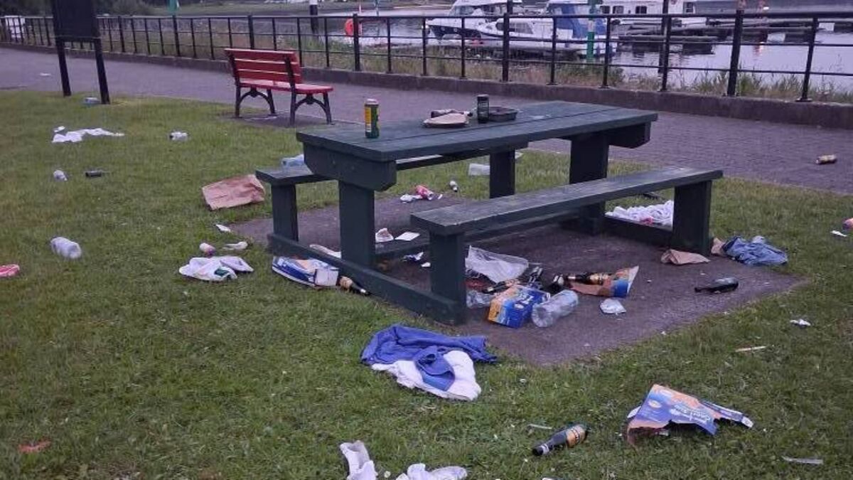 Outrage over littering at County Roscommon amenity area