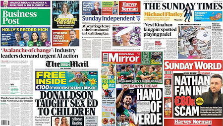 What the papers say: Sunday's front pages